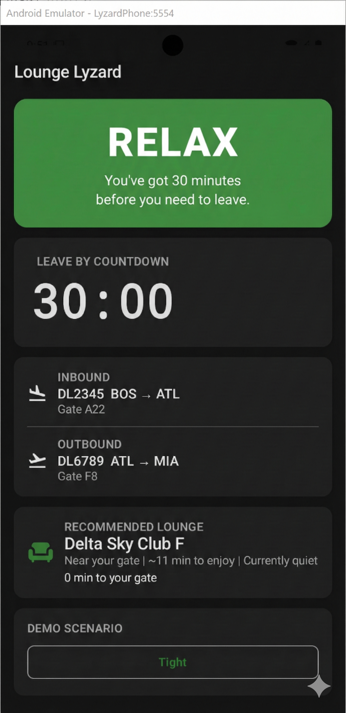Lounge Lyzard early app preview